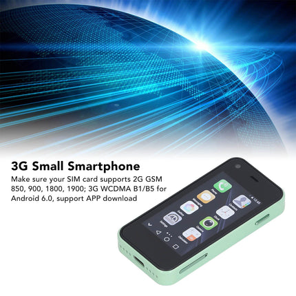 XS13 nutitelefon 3G, GSM 2,5-tolline 1 GB 8 GB neljatuumaline Android-mobiiltelefon Android 6.0 jaoks, sisseehitatud 1580 mAh liitiumioonaku, laste mobiiltelefon, kahe SIM-kaardiga telefon, kingitus telefonile
