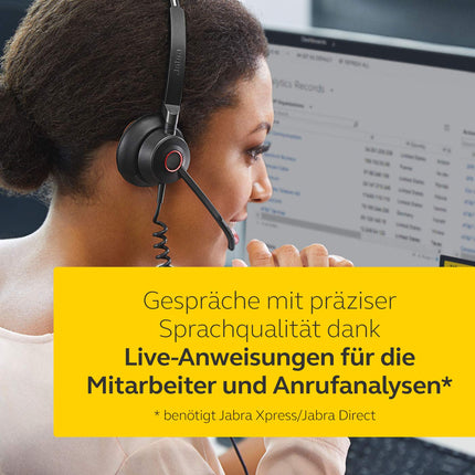 Jabra Engage 50 kõrvapealsed stereopeakomplektid - Microsofti sertifitseeritud digitaalsed juhtmega kõrvaklapid - passiivne mürasummutus tarkvaratelefonidele ja veebiklientidele - USB-C kaabel - must