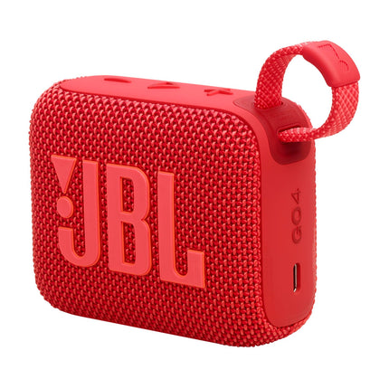 JBL Go 4 - Red – Portable Bluetooth speaker with JBL Pro Sound, deep bass, and Playtime Boost function – Waterproof and dustproof – 7 h battery life