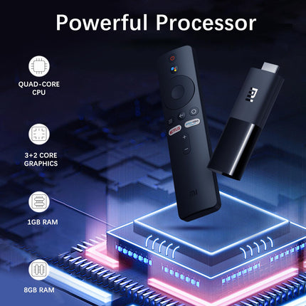 Mi TV Stick 2K, Bluetooth-puldi, Google Assistant ja Netflix + Prime Video otseteeklahvidega, Android TV 9.0 Google Play poega, Smart Cast, Dolby DTS-HD heli, WiFi