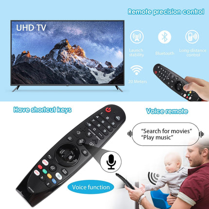 Kaugjuhtimispult LG AN-MR20GA AN-MR19BA AN-MR18BA jaoks, maagiline kaugjuhtimispult kursori ja häälfunktsiooniga, hääljuhtimispult LG nutiteleritele LED, OLED, NanoCell ja 4K UHD