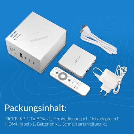 Zehnder KP-1, KICKPI IPTV Box, 4K UHD, Android 11, voogedastus, Netflix, Prime Video, YouTube, Google Play, Dolby, WiFi WLAN 2.4G/5G, Bluetooth FB, 32GB