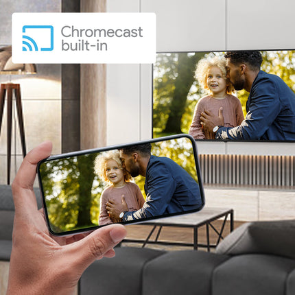 Panasonic TX-43MSW504S, 43-tolline Full HD LED-nutiteler 2023, Android TV, ruumiline heli, Google Assistant, Chromecast, ere paneel, HD värvimootor, hõbedane