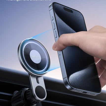 Lamicall MagSafe'i autokinnituse jaoks, mobiiltelefonihoidik autosse - [2025 klaasplaat] universaalne mobiiltelefonihoidik automagnetiga, tugev magnetiline auto õhutusava kinnitus iPhone 16 15 14 13 12 Pro Max nutitelefonile