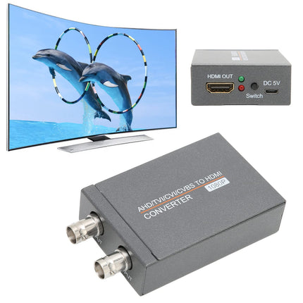 AHD TVI CVI CVBS HDMI-muunduri adapter, multimeedia Full HD 720P 1080P 3MP 4MP 5MP 8MP BNC HDMI-videoadapter HDTV DVR-ile