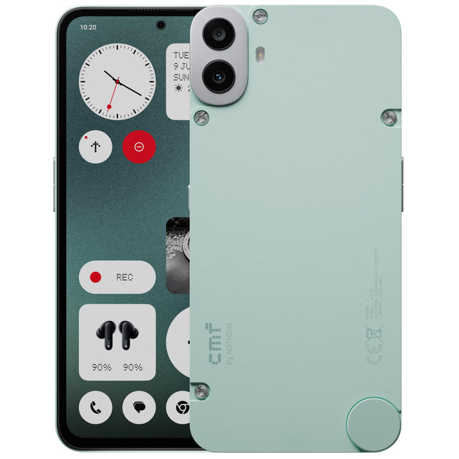 CMF Phone 1 8+128GB - lepinguta mobiiltelefon 50 MP Sony tagakaameraga Ultra XDR-iga, 6,67-tollise Super AMOLED ekraaniga ja Nothing OS 2.6-ga - heleroheline