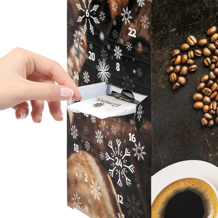 Corasol Premium Coffee World Tour Advent Calendar with 24 gourmet roasted coffees from 24 countries, including booklet, whole bean (240 g)