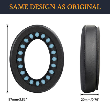 SOULWIT jahutava geeliga vahetuskõrvapadjad Bose QuietComfort 45 (QC45)/QuietComfort SE (QC SE)/uute Quiet Comfort juhtmevabade kõrvaklappide jaoks, kõrvaklapid suure tihedusega mürasummutusvahuga