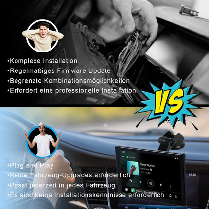 Plimptoni 9-tolline autoekraan juhtmevaba CarPlay ja Android Auto funktsiooniga, IPS-puuteekraan, digitaalne meediavastuvõtja peegellingiga, reaalajas navigatsioon, BT, AUX, L2