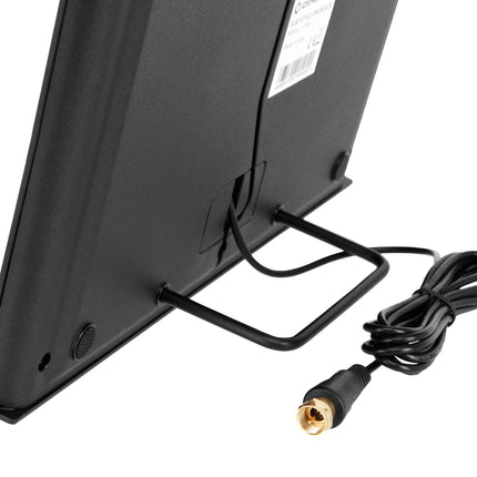 Oehlbach Flat Style One DVB-T2 HD antenn - digitaalne siseruumide antenn - aktiivse DVB-T võimendiga siseruumide antenn - must