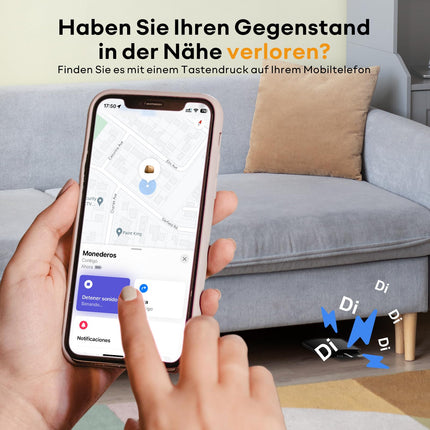 ATUVOS rahakoti jälgimiskaart õhuke 1,6 mm, Air Smart Tag kaart, mis ühildub Apple Find My rakendusega (ainult iOS, Android ei ole toetatud), Bluetoothi ​​esemete leidja reisikohvri/rahakoti/kohvri/kottide ja muu jaoks