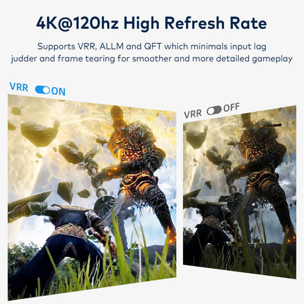 HDMI jaotur HDMI lüliti, 4k@120Hz alumiiniumist 3 sisse- ja 1 väljalaskega UHD jaotur IR kaugjuhtimispuldiga lülitiga, toetab VRR, CEC, HDR, Dolby Atmos, HDCP 2.3, Xbox PS4 PS5 Roku jne.