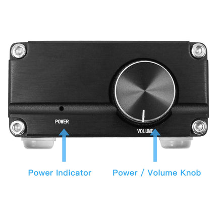 DollaTek 100W mini-subwoofer-võimsusvõimendi TPA3116D2 Audio HiFi võimendi must