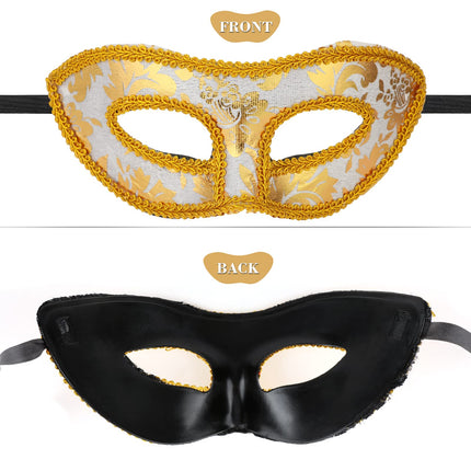 MWOOT 8-osalised armastajate maskikomplektid, poolnäolised karnevalimaskid, unisex naiste ja meeste mardi gras maskid, naiste peomaskid uusaasta halloweeni kostüümiks, maskiballi riietumiseks