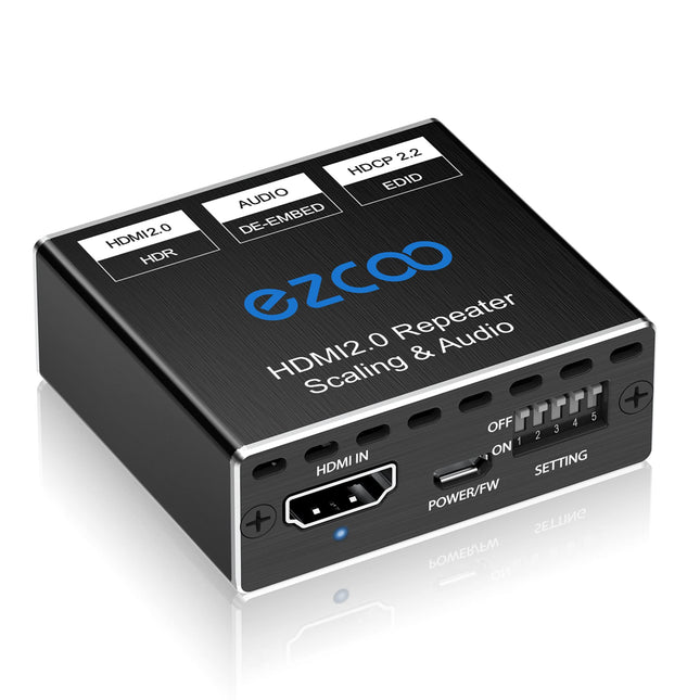 HDMI 2.0 heliekstraktor 4K 60Hz PS5 1080P 120Hz 4:4:4 HDCP 2.2 18 Gbit/s D-olby Vision HDR DE-Embed SPDIF optiline 5.1CH 3.5mm stereo L/R heliväljund Digitaalne heli EDID haldus, skaleerija 4k 1080P
