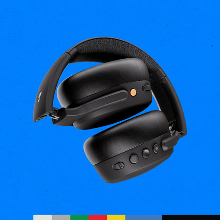 Skullcandy Crusher ANC 2 kõrvaklapid mürasummutusega juhtmevabad kõrvaklapid sensoorse bassiga, 50-tunnise akueaga, Skull-iQ, Alexa toega, mikrofoniga, Bluetooth-ühilduvusega - mustad