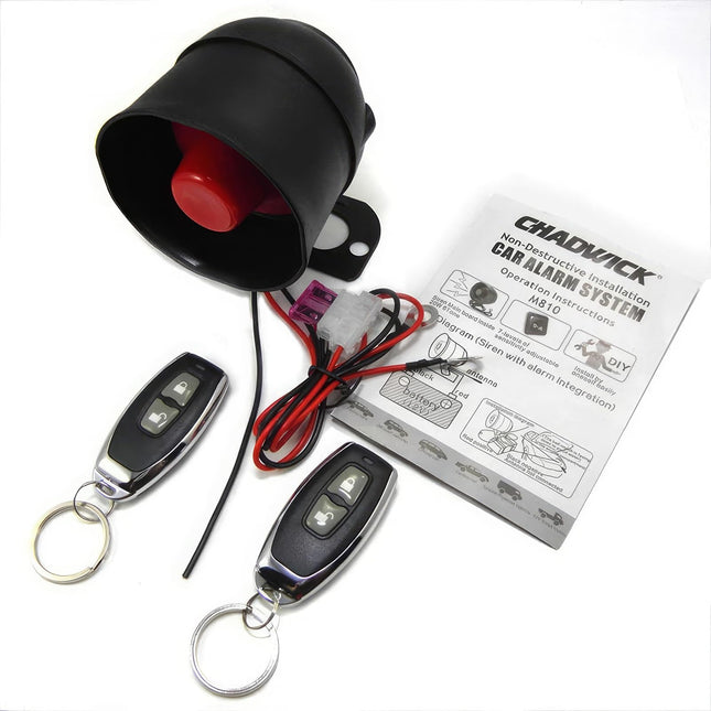 Riloer autoalarmisüsteemid, universaalne alarmsüsteem 2 kaugjuhtimispuldiga, CW-8110 auto turvasignaal 120Db sissemurdmissignalisatsioonisüsteem, 12V 20W 6-tooniline alarmseade sissemurdmissignalisatsioonisüsteemi komplekt
