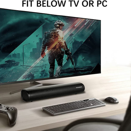 TKMARS teleritele mõeldud heliriba koos subwoofer 5.0-ga, Bluetooth 10 m leviala, ühildub optilise, Aux, USB, koaksiaal- ja HDMI-pordiga, 3 intelligentse režiimiga