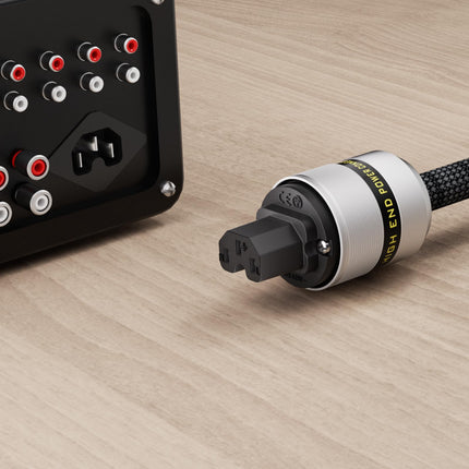 Monosaudio HiFi toitekaabel 16mm 1M/3.3FT vaskvarjestusega tipptasemel külma seadme kaabel 2-pin OFC AC audiofiilidele mõeldud toitekaabel EU Schuko IEC C15 emaspistikuga DVD/võimendi/dekoodri/subwooferi/võimendi jaoks