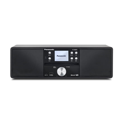 Panasonic SC-DM202EG-K Compact Micro HiFi Stereo System with CD, DAB+/FM Radio, USB and Bluetooth, 24W Speakers, Remote Control, 2.4 inch TFT LCD Display, EQ Settings, Black.