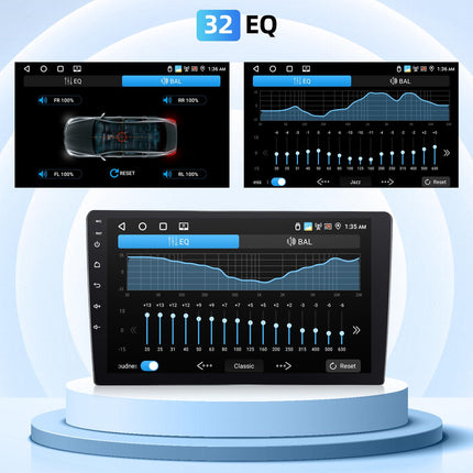 Fuluku 4+64G Android Car Radio for Peugeot 207 2006 2007 2008 2009 2010 2011 2012 2013 2014 2015 with Wireless Carplay&amp;Android Auto, 9'' Touch Screen Radio Bluetooth 5.0/GPS/Rear View Camera/FM/WiFi/SWC