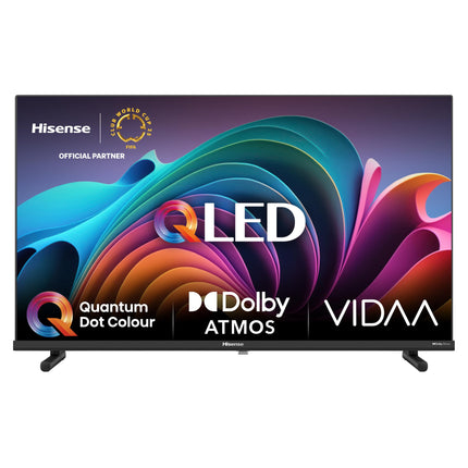 Hisense 32A5NQ 80 cm (32-tolline) QLED-teler Full HD, nutiteler, kolmekordne tuuner, tehisintellektiga spordirežiim, Dolby Atmos, teleriga jagamine, kahekordne positsioneerimine, WiFi, mängu- ja hotellirežiim, must [2024]