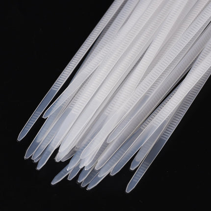 sourcing map 5mm Nylon Self-Locking Cable Ties, 250pcs, 350mm, 22.2kg, White