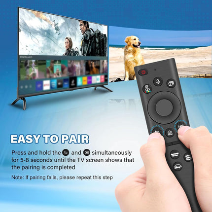 BN59-01385A Replacement Remote Control for Samsung, Universal Solar Voice Remote Control for Samsung Smart TVs with 4 Shortcut Buttons, Compatible with The Frame Neo QLED, Crystal UHD Series TVs