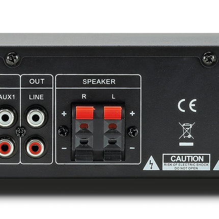 Dynavox CS-PA1 MK II mini-stereovõimendi, bassi ja kõrgete helide reguleerimine, 3,5 mm kõrvaklapipesa, hõbedane