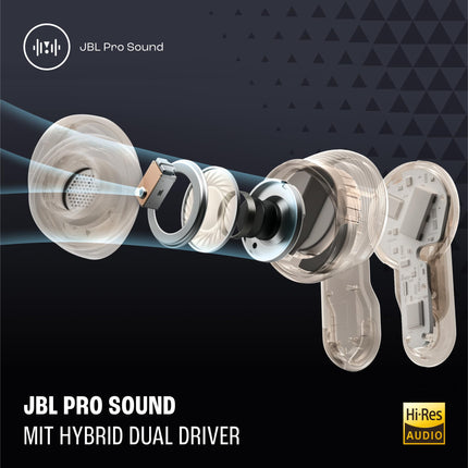 JBL Tour Pro 3, tõeliselt juhtmevabad Bluetooth-kõrvaklapid nutika laadimisümbrisega, 40-tunnine aku tööiga, tõeline adaptiivne mürasummutus 2.0 ja JBL Spatial 360 heli pea jälgimisega, mustad