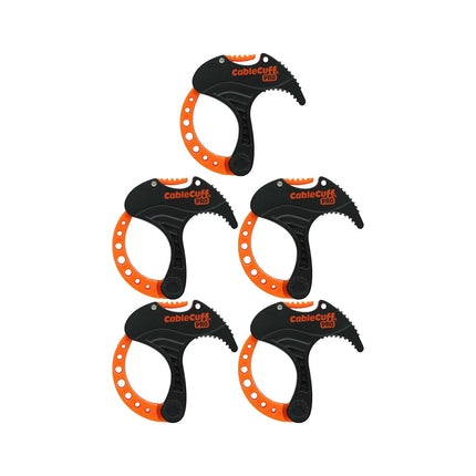 CableCuff Pro (5-pack: 5 small 2.5 cm diameter) adjustable, reusable, cable ties, replacement for extension cords or electronics