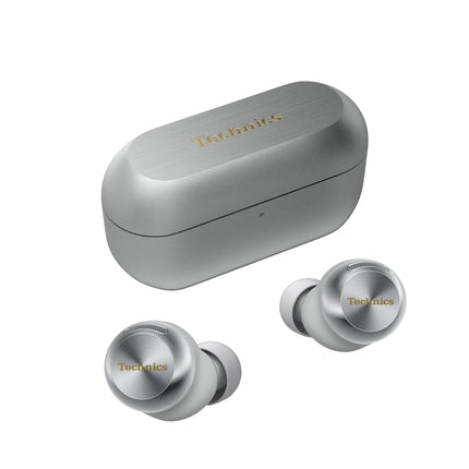 Technics EAH-AZ100E-S juhtmevabad mürasummutavad kõrvaklapid, 10 mm magnetiline vedelikudraiver, mitmepunktiline Bluetooth, häälfookusega tehisintellekt, mugavad kõrvasisesed kõrvaklapid, hõbedane