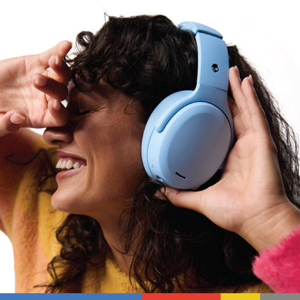 Skullcandy Crusher ANC 2 kõrvaklapid mürasummutavate juhtmevabade kõrvaklappidega, millel on sensoorne bass, 50-tunnine aku tööiga, Skull-iQ, Alexa tugi, mikrofon, Bluetooth-ühilduv - Preppy Summer