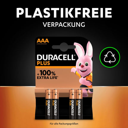 Duracell Plus AAA patareid, 18 tk pakis, kauakestev võimsus, AAA patarei koju ja kontorisse [Amazoni eksklusiivne toode]