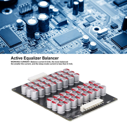 Duokon Battery Active Equalizer, Lithium Battery Balancer Power Supply Accessory Current Transformer Balancer Board Universal Energy Transfer Balancer 12‑16S for LTO LPO LFP 1.8V‑4.5V