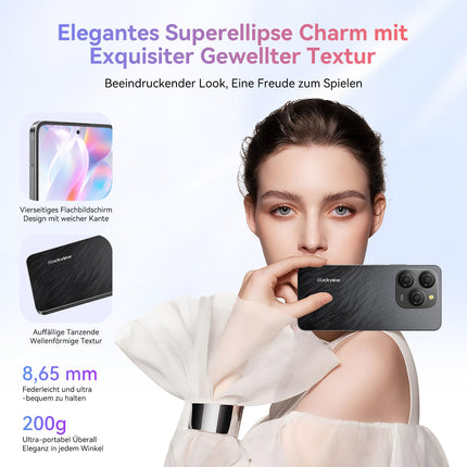 Blackview Shark 9 5G mobiiltelefon ilma lepinguta 24GB + 256GB/2TBTF, 2.7GHz Octa Core, Super PD 50MP AI fotoalbum, 6.67" Android 14 nutitelefon, 5000mAh 18W, kahe SIM-kaardiga telefonid/Face ID/GPS/NFC