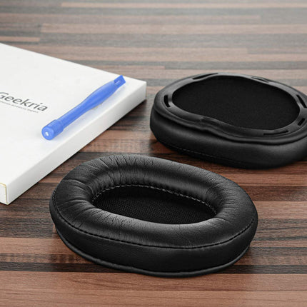 Geekria QuickFit vahetuskõrvapadjad Sony MDR-1R, MDR-1RMK2 kõrvaklappidele, kõrvapadjad, peakomplekti kõrvapadjad, varuosad (must)