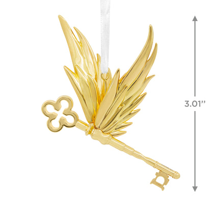 Hallmark Winged Key Premium Metal Ornament Harry Potter and the Philosopher's Stone Harry Potter Tree Decoration Christmas Hanging Ornament Gifts for Christmas