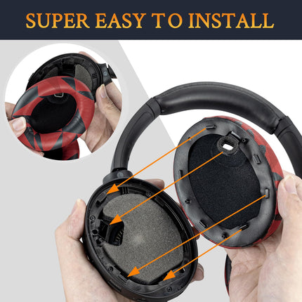 SOULWIT Professional Replacement Ear Pads for Sony WH-1000XM4 (WH1000XM4) Over-Ear Headphones with Soft Protein Leather, Noise Isolating Foam, Extra Thickness