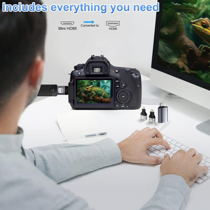 OBEST HDMI juhtmevaba saatja ja vastuvõtja, HDMI saatja 4K juhtmevaba video ja heli voogesitamiseks sülearvutist/arvutist/kaamerast monitori/projektorisse/telerisse, 2.4G/5G HDMI juhtmevaba edastus