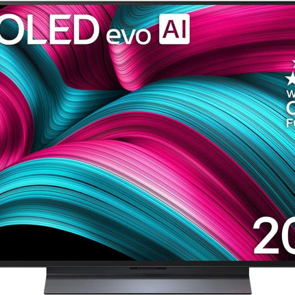 LG OLED48C5ELB teler 48-tolline (121 cm) 4K OLED evo AI-teler (α9 Gen8 4K AI protsessor, webOS 25, 120 Hz (VRR kuni 144 Hz)) [mudeliaasta 2025]