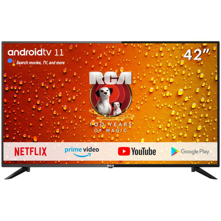 RCA RS42 Android TV 42-tolline (106 cm) nutiteler Google Assistantiga, Chromecast, Netflix, Prime Video, Google Play pood DAZN-i, Disney+ jne jaoks, BT pult, WiFi, kolmekordne tuuner