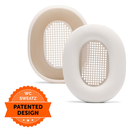 WC SweatZ XM5 &amp; XM6 – Patented Sweat Protection Ear Cushions for Sony WH1000XM5 &amp; WH1000XM6 by Wicked Cushions | Complete 360-Degree Ear Cushion Protection | Silver