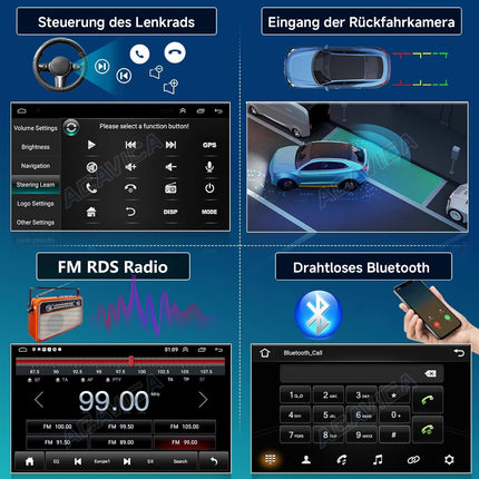 Android 14 autoraadio Ford Kuga Escape C-Max 2012-2019 – 9-tolline puutetundlik ekraan CarPlay/Android Auto, GPS-navigatsiooni, Bluetoothi, DAB+, WiFi, USB ja jagatud ekraaniga – auto multimeediasüsteem