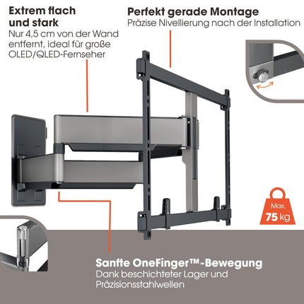Vogel's Elite TVM 5855 pöörlev teleri seinakinnitus suurtele ja rasketele teleritele kuni 100 tolli ja 75 kg, pööratav kuni 120°, max. VESA 600x400, universaalne ühilduvus