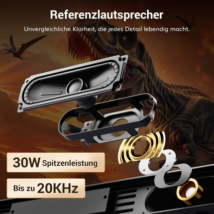 TONOR TV heliriba subwooferiga, 2.1 kanaliga heliriba telerile/arvutile, 5.3 Bluetooth-kõlar telerile, 3 ekvalaiseri režiimi/BASSMX/DSP/3D ruumiline heli, kodukino helisüsteem, HDMI ARC/optiline/AUX/USB