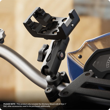 TUSITA GPS-kinnitus kuulpeaga, ühildub Garmin Montana 700 700i 710 710i 750i 760i seadmetega - B-suurus 1"
