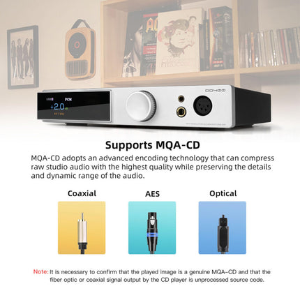 SMSL DO400 täielikult tasakaalustatud DAC kõrvaklapivõimendi, ES9039MSPRO XMOS-XU316 USB MQA DAC Bluetooth 5.1/USB/AES/Opt/Coax/IIS sisend 4.4mm/6.35mm/4-XLR väljundvõimendi kaugjuhtimispuldiga (hõbedane)
