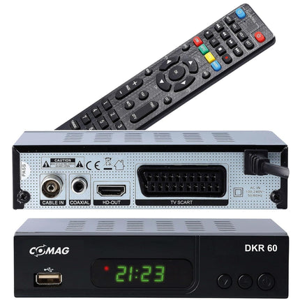 Comag DKR 60 HD digital Full HD cable receiver (PVR Ready, HDTV, DVB-C, Time Shift function, HDMI, SCART, USB 2.0) black