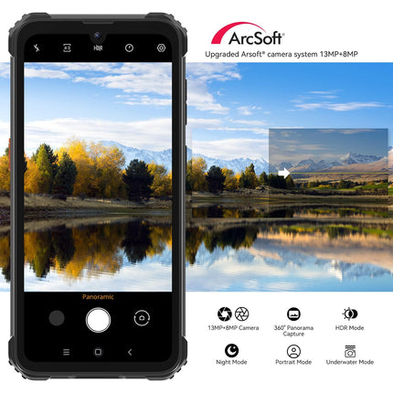 Blackview BV5300Pro Smartphone, Shatterproof, Android 12, 7GB + 64GB ROM/TF-1TB, 6580mAh Battery, 13MP + 8MP Camera, 6.1 inch HD+ Smartphone, Shatterproof, Dual SIM/Face ID/NFC/GPS/2-Year Warranty